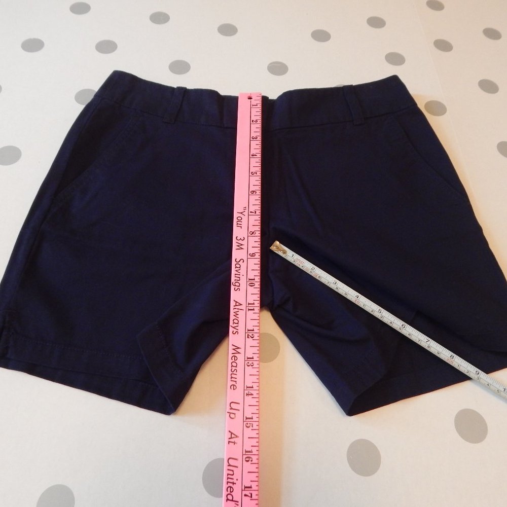 Loft Outlet 6" Twill Shorts Navy Sz 2 NWT - Picture 7 of 14